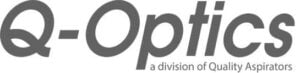 Dark Grey Q-Optics Logo Division Of